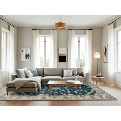 Tapis gris lavable à la machine