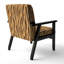 Chaise d'appoint rembourrée Watercolor Animal Skin IV