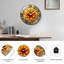 Horloge murale vitrail - Horloge murale 24 po