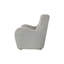Chaise d'appoint pivotante en tissu de zinc avec sièges confortables et design transitionnel pour les intérieurs modernes
