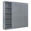 Grand lit escamotable, lit escamotable avec tablettes