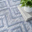 Tapis d'intérieur / extérieur bleu à losanges Foundry Select-125875772