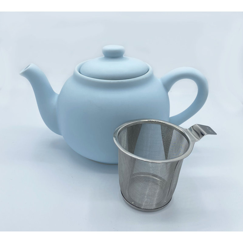 Norden Home Valenzuela 1.5ml Solid Colour Teapot, Blue