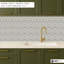 Carrelage gravé au laser taupe 6 po x 6 po Serene Crest