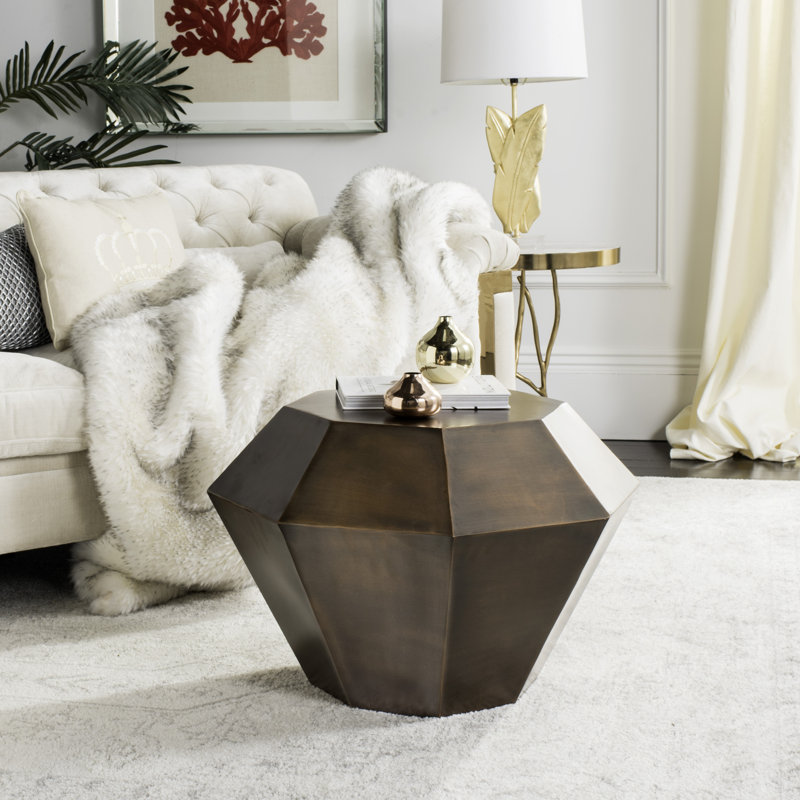 table de bout Block, Cuivre antique