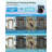 Motion Sensor Black Outdoor Wall Lanterns with Water Glass Set of 2