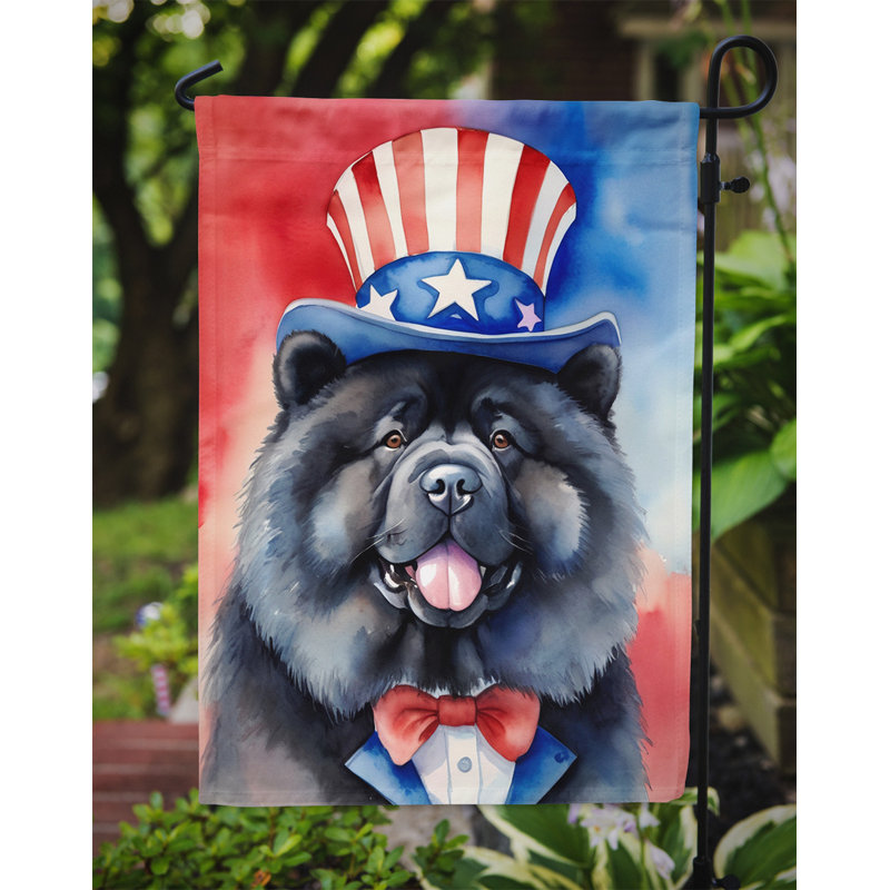 Drapeau patriotique du jardin américain, Chow-chow noir