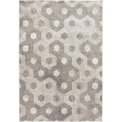 Ebern Designs Allure Alezias Cream Area Rug