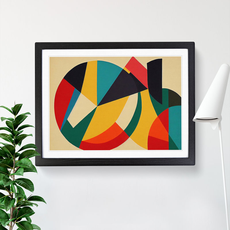 Futuristic - Single Picture Frame Print, Black, 46cm H x 64cm W x 2cm D