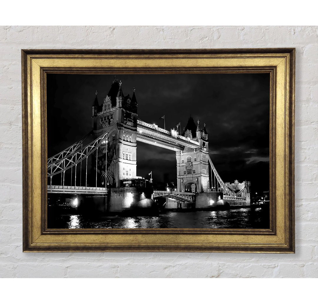 London Tower Bridge B N W - Einzelner Bilderrahmen Kunstdrucke