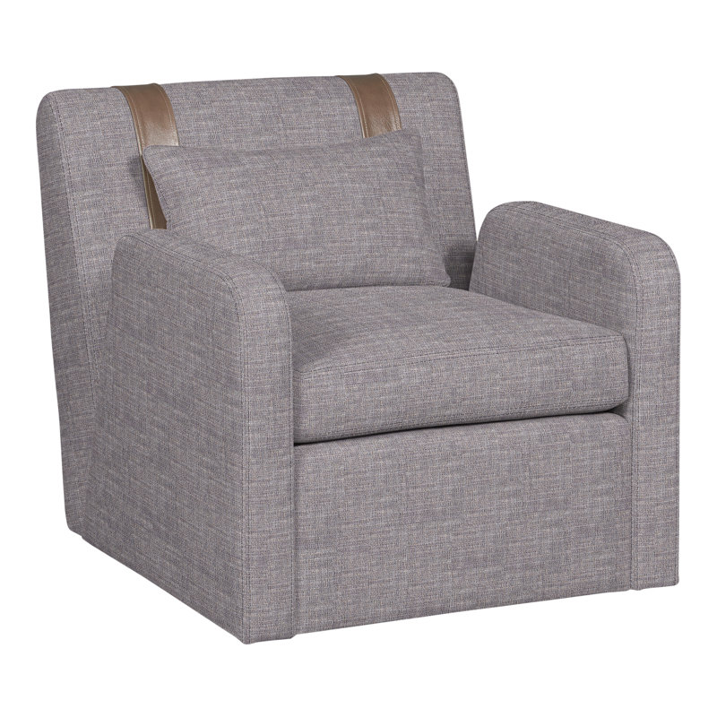 Colvin Swivel Chair, Nomad Slate Crypton® Chenille