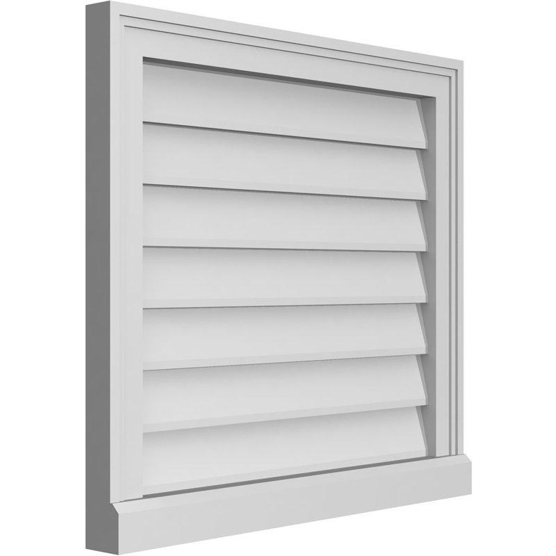 Cadre de seuil Brickmould, brun clair apprêté, H 22 po x l 24 po x P 2 po