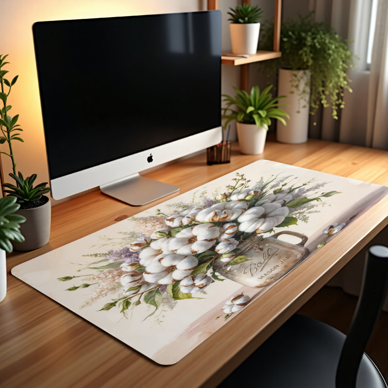 Polyester Desk Pad, 31.5x15.5