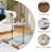 Lakayla 23.62" White C-shape Design End table, Side Table