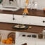 Ensemble d'îlot de cuisine avec 2 chaises en bois massif-2086256019