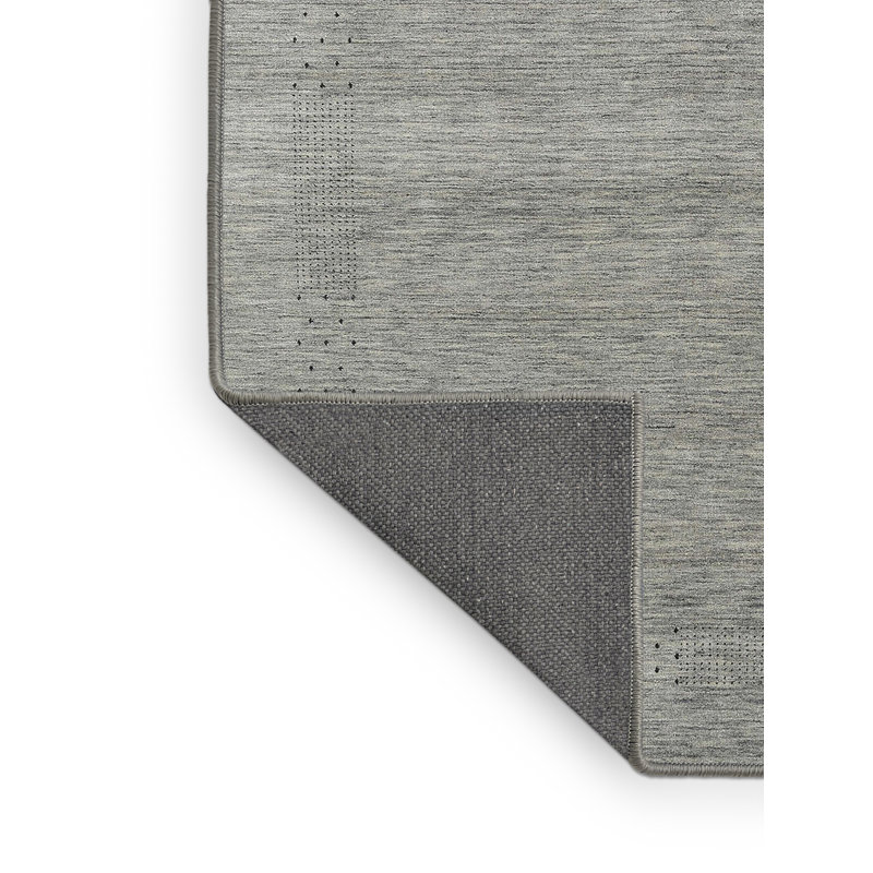Tapis contemporain gris, Rectangle 5 pi 0 po x 8 pi 0 po