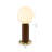 Transitional 1-Light Dark Oak Table Lamp 