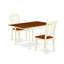 L'ensemble de salle à manger 3 pièces pour petits espaces comprend une table de salle à manger rectangulaire avec Dropleaf et 2 chaises en bois, babeurre et cerise-1884321137-1884321130-1970694921