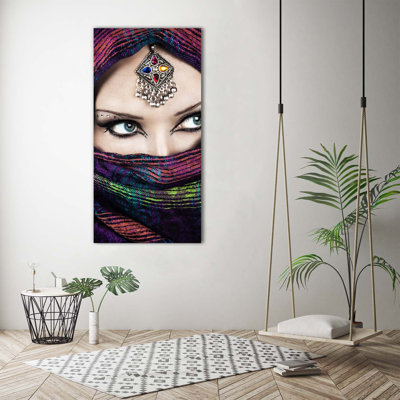Indian Woman - Wrapped Canvas Print