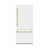 Blanc mat / bronze