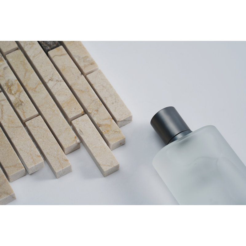 Tibet Linear Marble Tile, Cream
