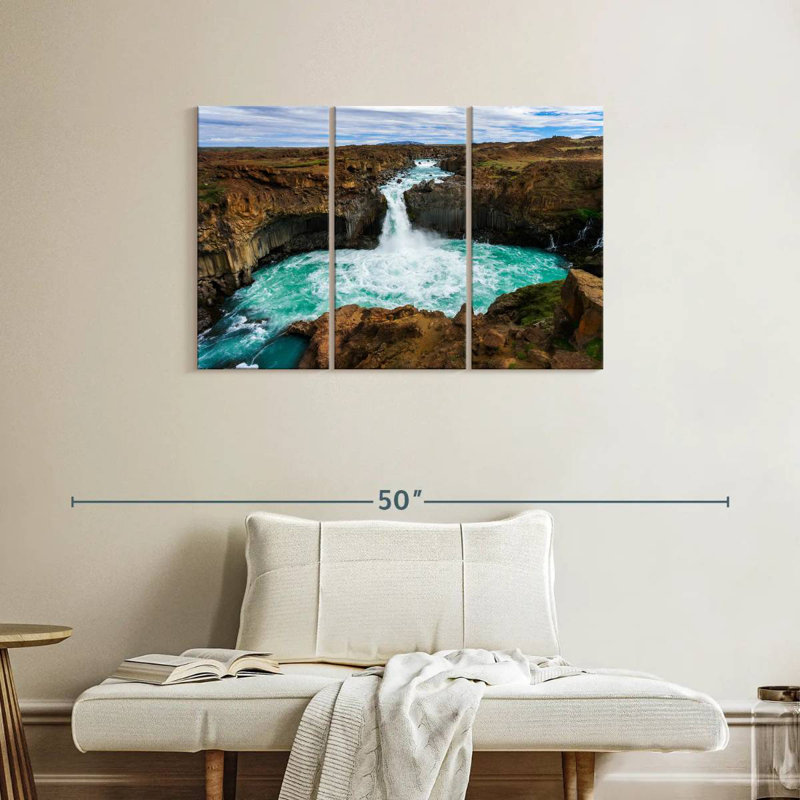 Amazing Aldeyjarfoss Waterfall