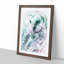 Barn Owl Abstract Art - Picture Frame Painting Print-55683409-55683410