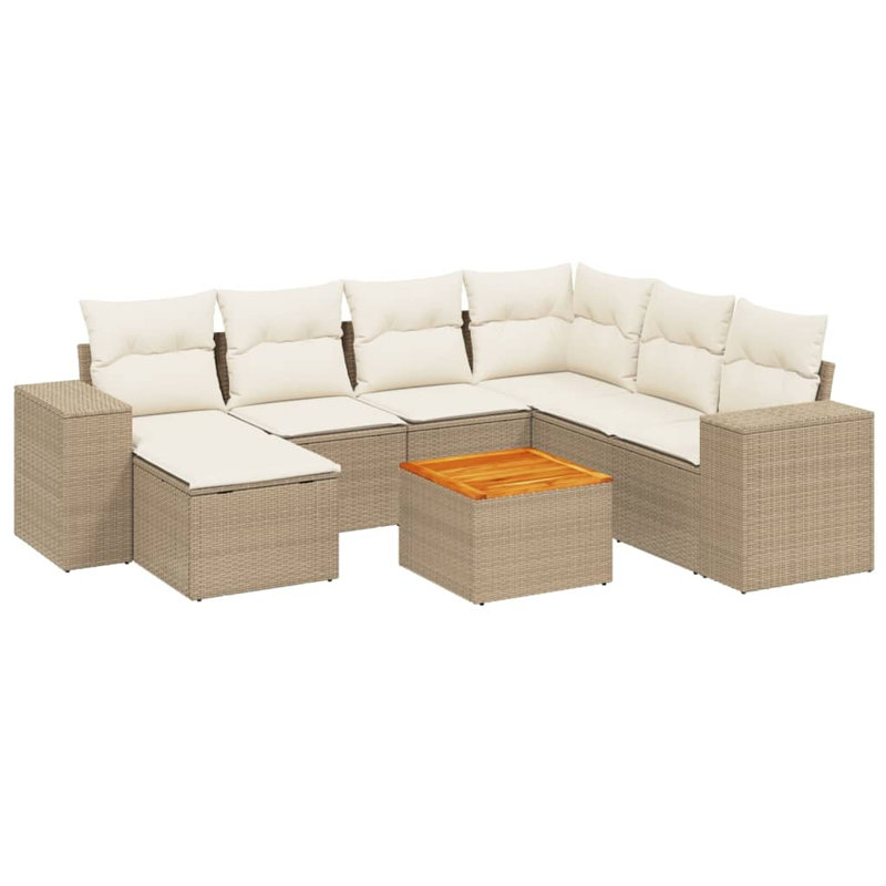 Ensemble de canapé de jardin Vidaxl, Beige