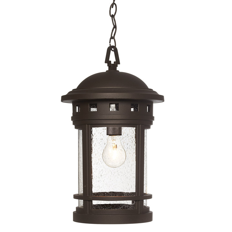 Lisette 1 - Bulb Outdoor Wall Lantern, Oil Rubbed Bronze, 16.25" H x 9" W, Seedy