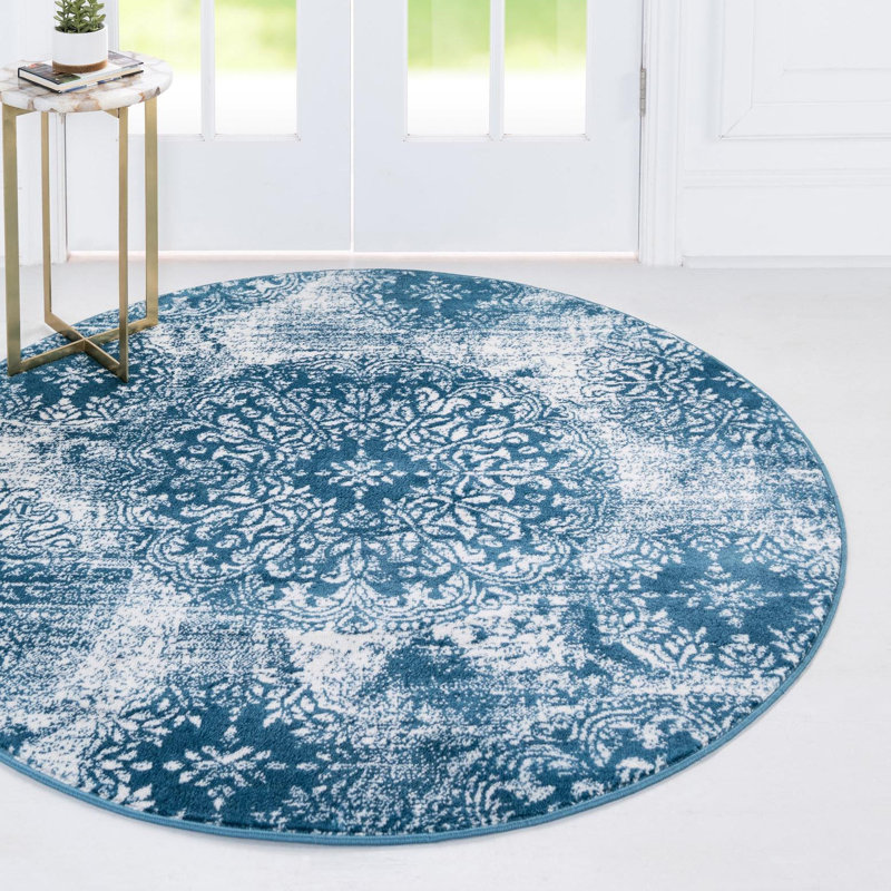 Tapis bleu Coblitz, Rond 5 pi 3 po