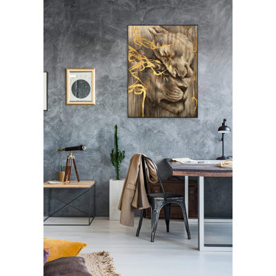 Hand -painted acrylic painting, Majestic Love