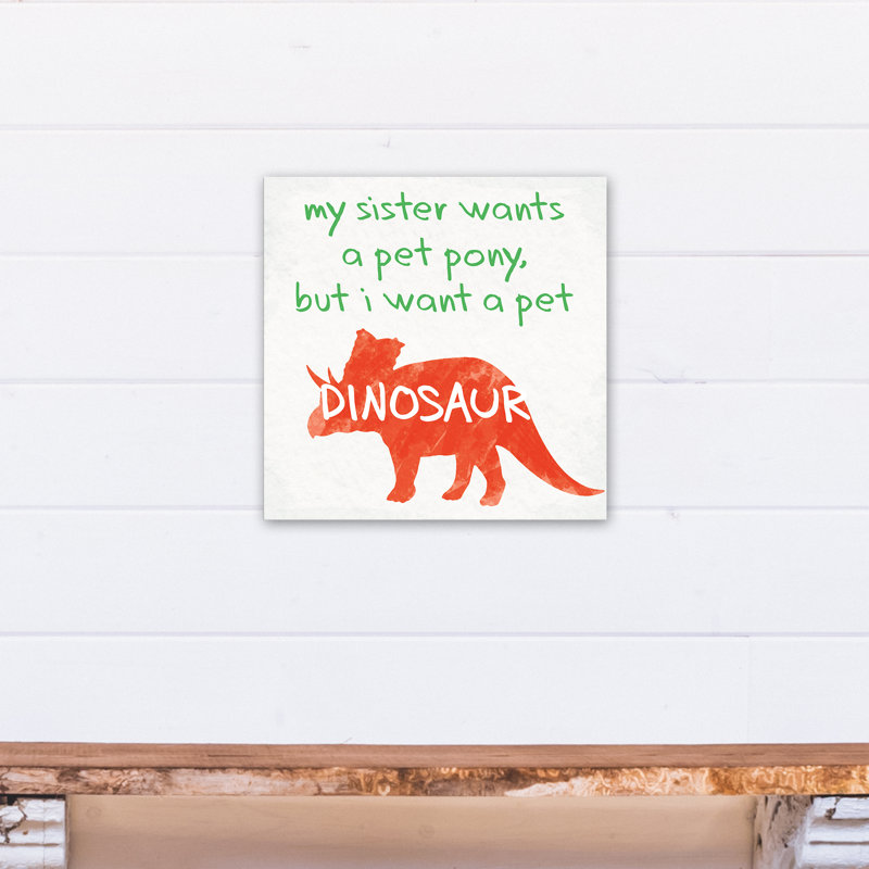 Art sur toile pour les dinosaures pour animaux Mauldin