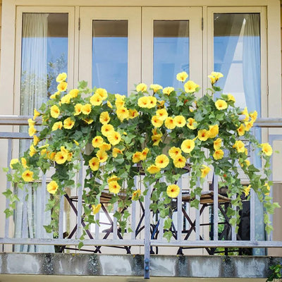 Ensemble de 2 vignes artificielles d'extérieur pour jardin
