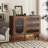 Classic Entryway Cabinet With Drawers And Side Cabinet, Premium Particle Board And Solid Wood Legs