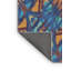 Tapis bleu tissé à la machine-235991223