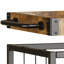 Wagon-bar en métal à 3 niveaux avec support à vin, plateau amovible et roues verrouillables l 31,5 po Rubiya-931023741