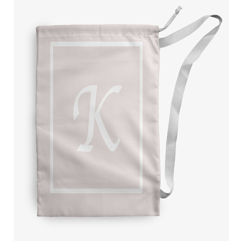 Sac à linge Monogram, Moyen (H 36 po x l 28 po), Rose