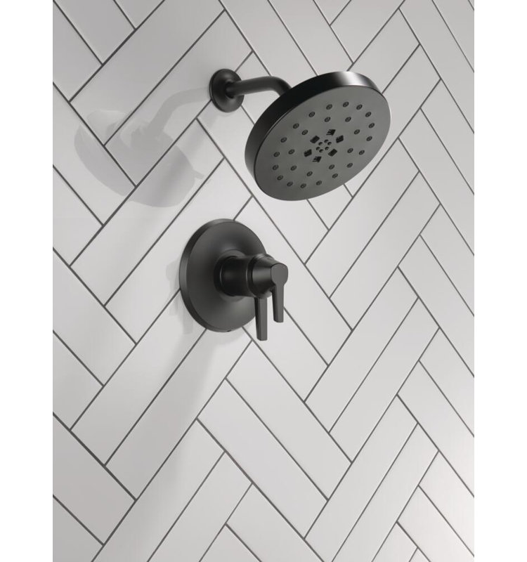 Galeon Shower Faucet, Matte Black