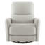Fauteuil inclinable électrique pivotant en cuir Mikkel-593029251