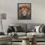 Visage de lion, cadre flottant, design par David Stribble-2135364100-2135364123