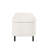 Homepop Ellipse Storage Bench With Metal Legs - Cream Boucle With Yarns-124300379