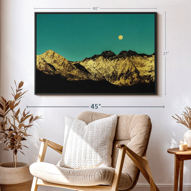 " Golden Mountain Range ", 40" H x 27" W