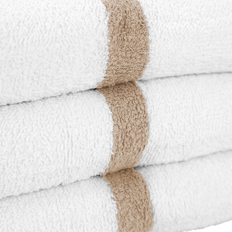 Power Gym Bath Towel 22x44 Beige (6/Pack)