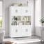 Armoire de rangement autoportante pour salle de bain de 70,9 po de hauteur avec étagères ouvertes et tablettes réglables Aeddon-48563312
