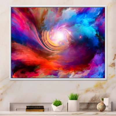 Vortex Twist - Floater Frame Print on Canvas