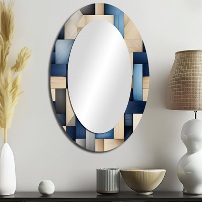 Tain - Miroir mural ovale moderne
