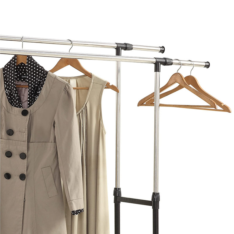Genoveva Adjustable Rolling Clothing Rack