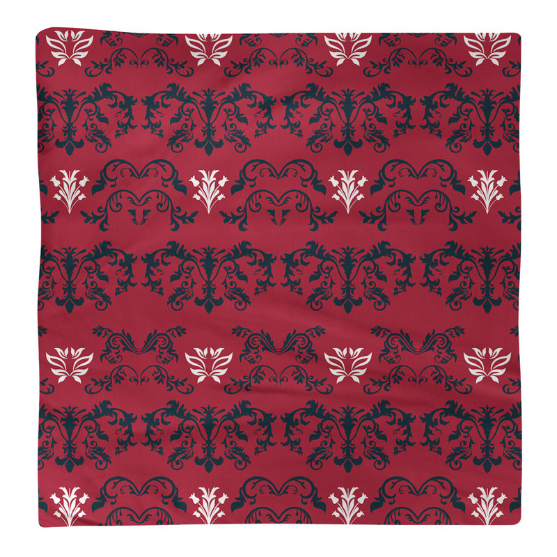 Serviette de football Houston Throwback, l 10 po x L 10 po, Bleu foncé acier / rouge bataille / blanc, Coton