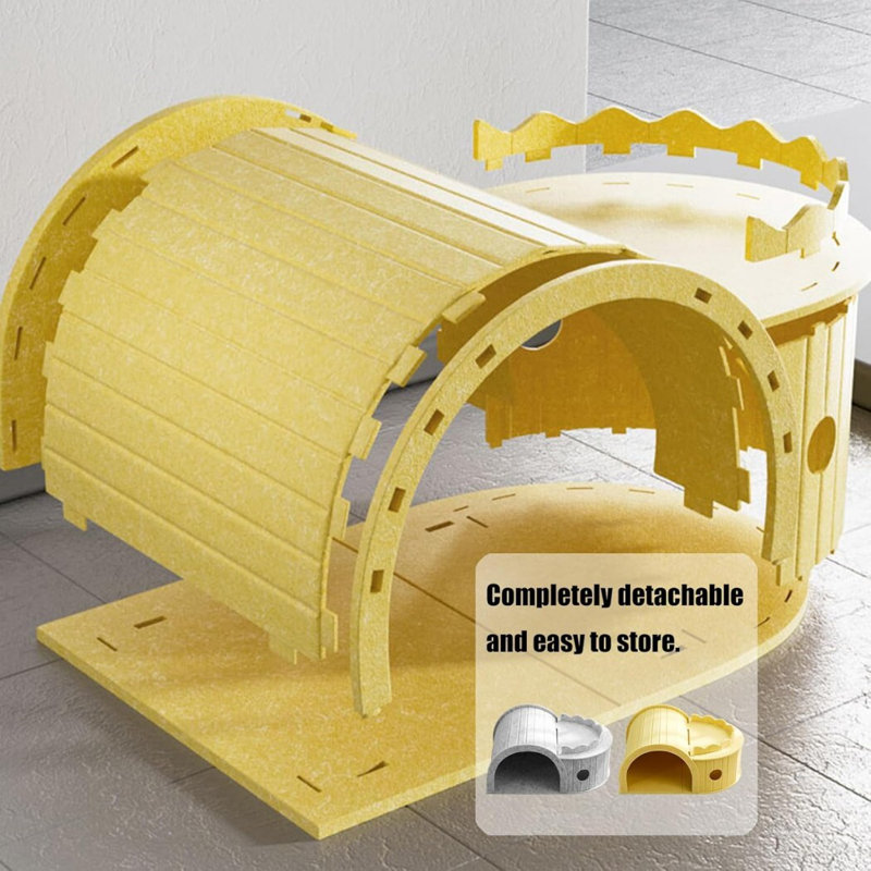 Lit pour bébé Tunnel Hideaway, Jaune