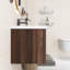 Meuble-lavabo flottant de 84 po avec petites tablettes de rangement, lavabo en résine intégré, armoire combinée 36 po et 12 po et 36 po, noyer californien-1956727132-1956727075